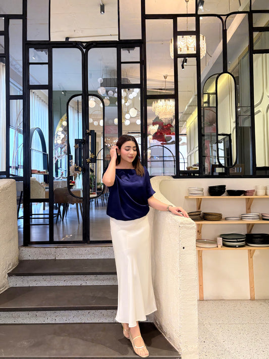 Noir Silk Top