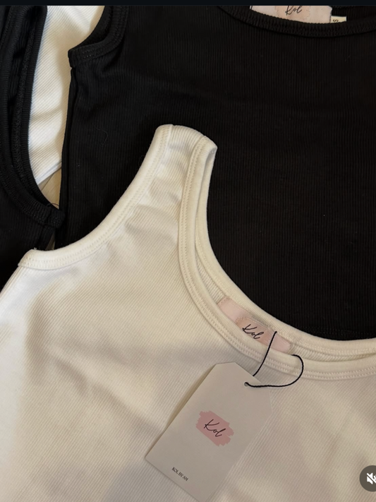 CROPPED RIBBED INNER