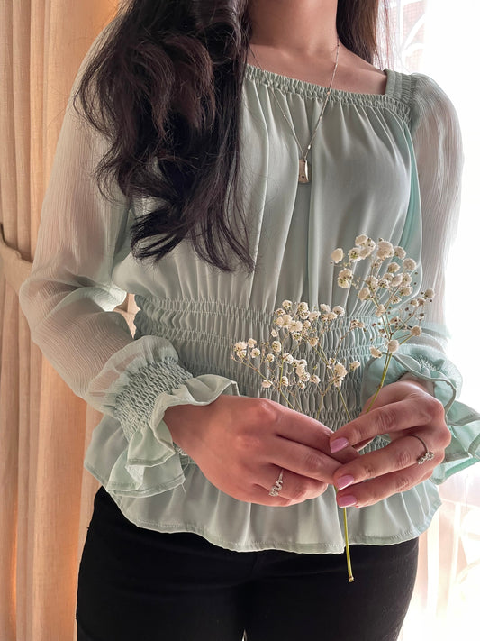 PETITE MINT TOP