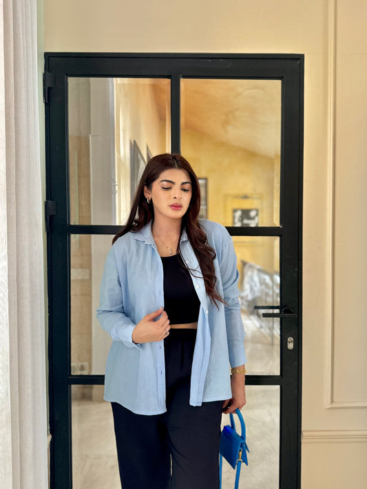 POWDER BLUE BUTTON DOWN