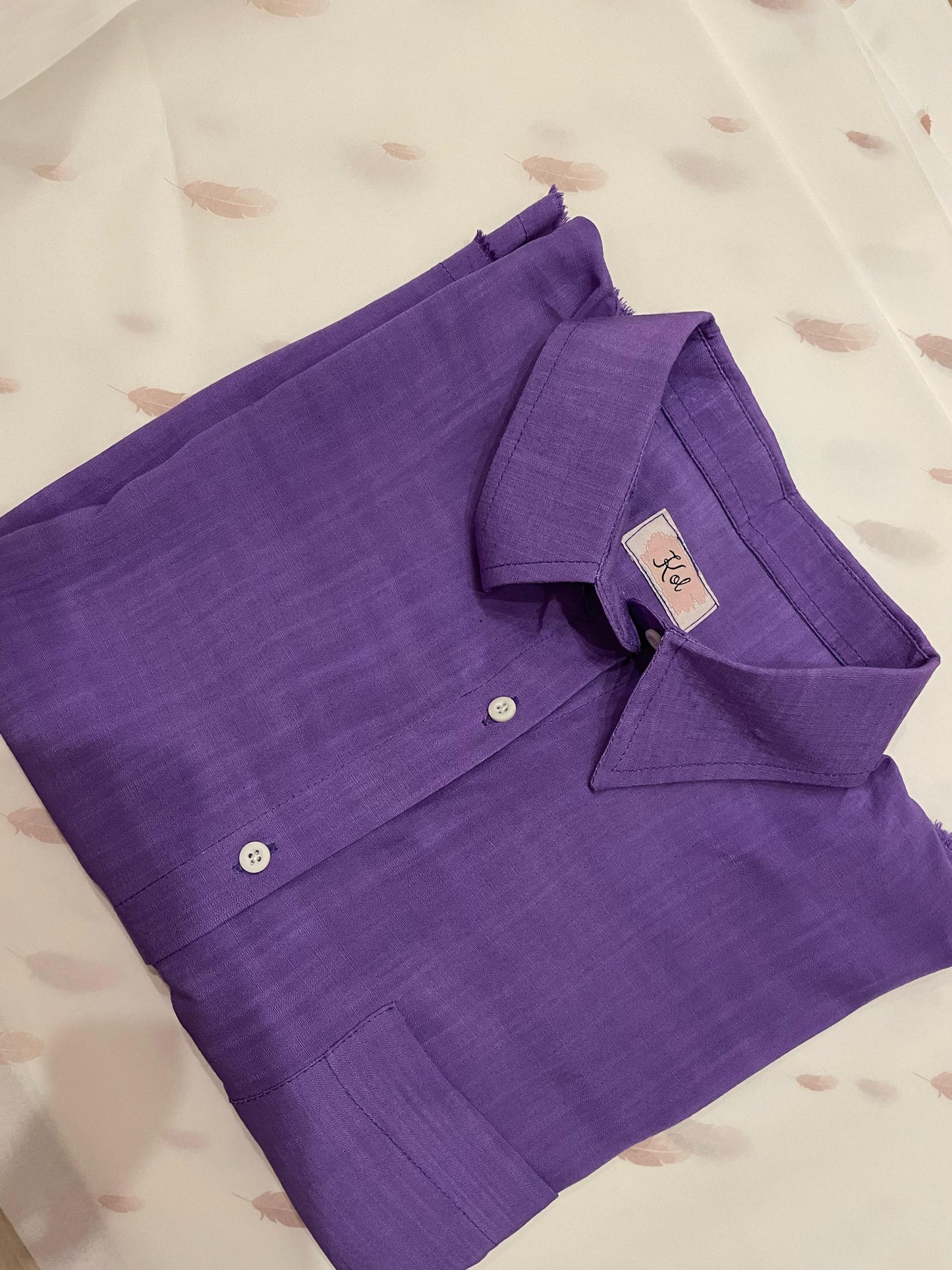 STUDIO PURPLE BUTTON DOWN