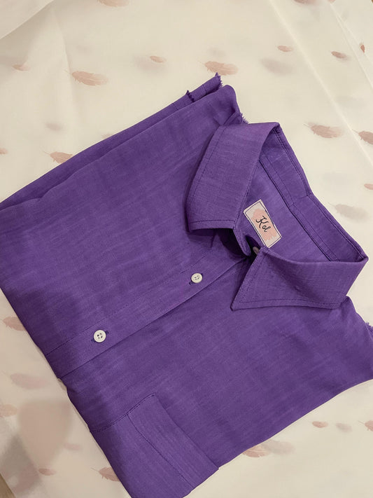 STUDIO PURPLE BUTTON DOWN