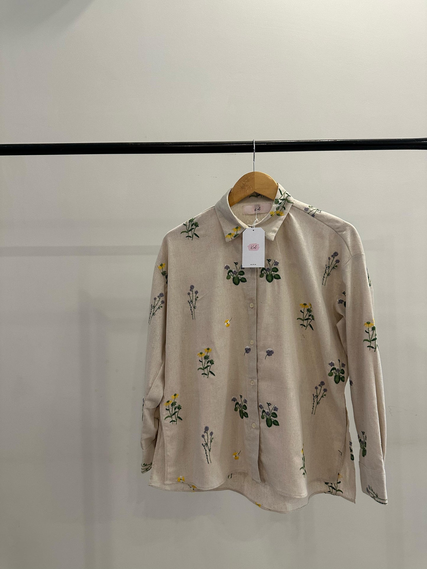 JUTE BUTTON DOWN