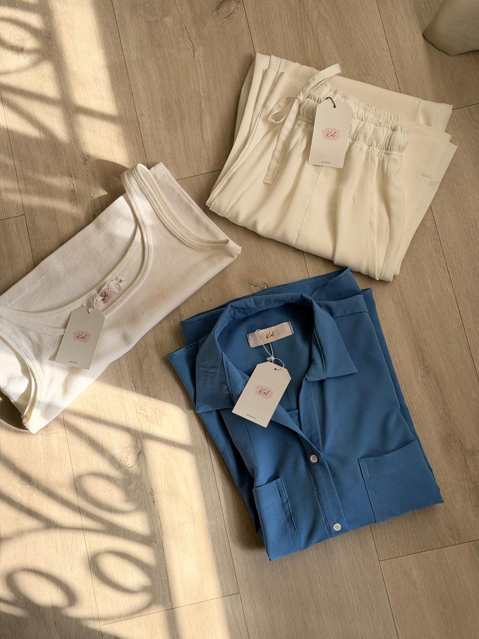 Dodge Blue Button Down