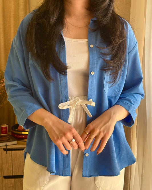 Dodge Blue Button Down